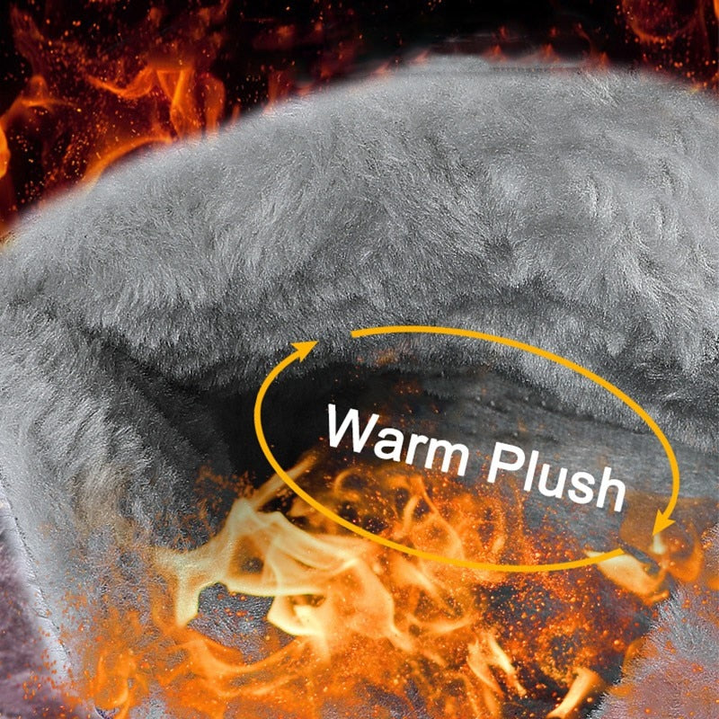 Trendy Winter Boots For Men Waterproof Fur Orthopedic Shoes