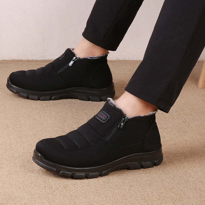 Orthopedic Snow Boots For Men Velvet Warm Ankle Shoes