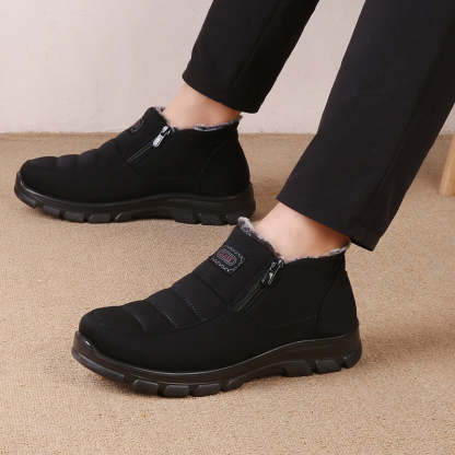 Orthopedic Snow Boots For Men Velvet Warm Ankle Shoes