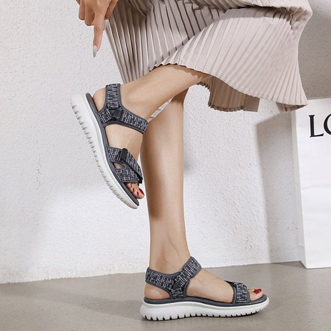 Trendy Sports Sandals Women Open Toe Hook&loop Orthopedic Sandals