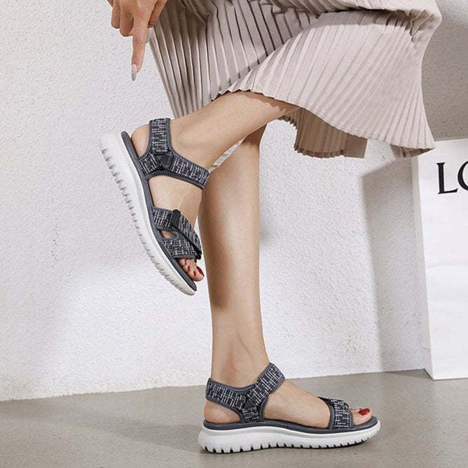 Trendy Sports Sandals Women Open Toe Hook&loop Orthopedic Sandals