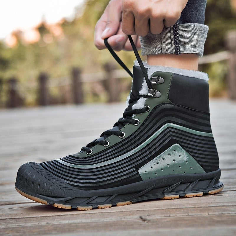 Trendy Winter Boots For Men Waterproof Fur Orthopedic Shoes