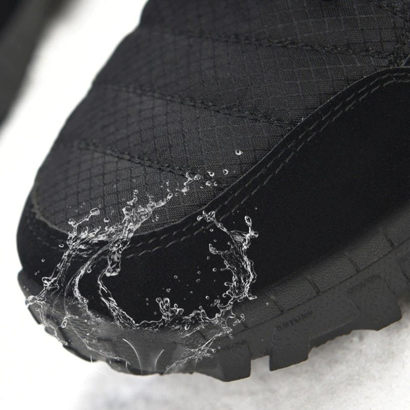Men Orthopedic Shoes Foldable Collar Hiking Snow Boots