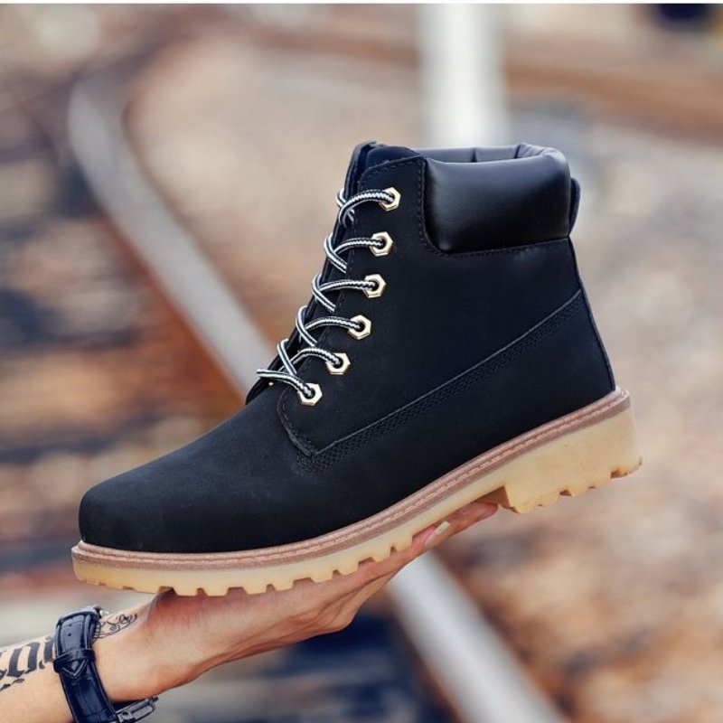 Men Winter Orthopedic Shoes Warm Army Ankle Boots