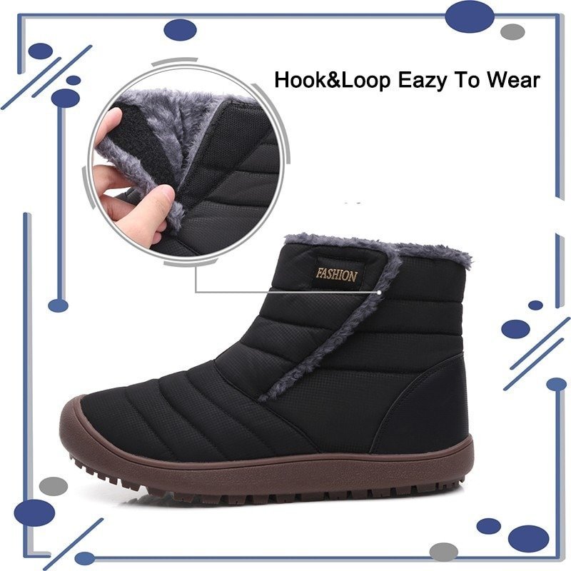 Snow Boots Waterproof Plush Orthopedic Winter Shoes