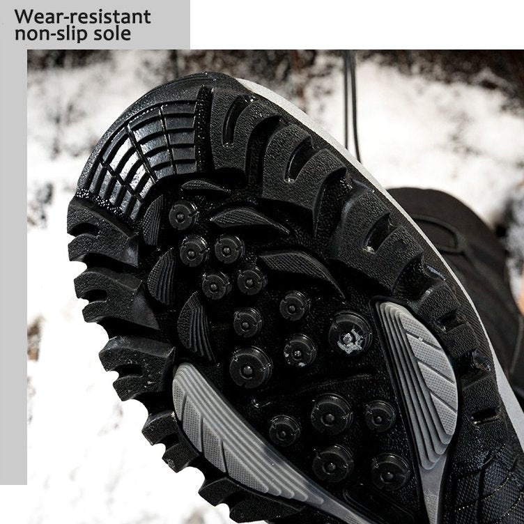 Men Waterproof Orthopedic Winter Shoes Fur Snow Boots