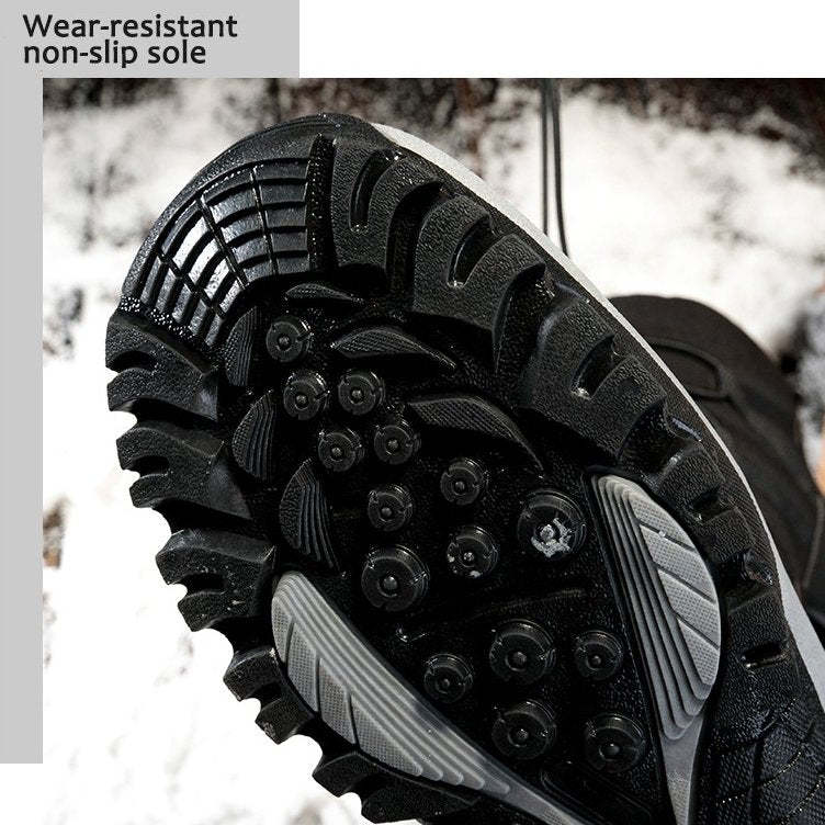 Men Waterproof Orthopedic Winter Shoes Fur Snow Boots
