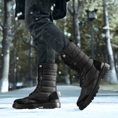 Hiking Winter Boots For Men 2-in-1 Waterproof Orthopedic Shoes