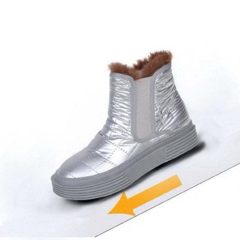 Women Orthopedic Casual Fur Ankle Boots Winter Shoes