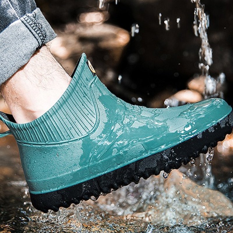 Winter Rain Ankle Boots For Men Slip-on Nonskid Orthopedic Shoes