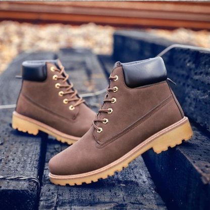 Men Winter Orthopedic Shoes Warm Army Ankle Boots