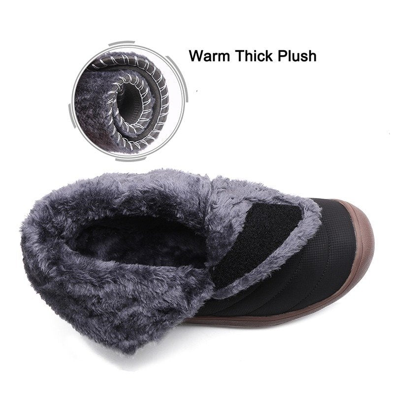 Snow Boots Waterproof Plush Orthopedic Winter Shoes