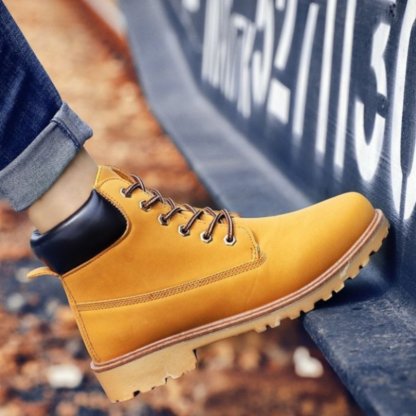 Men Winter Orthopedic Shoes Warm Army Ankle Boots