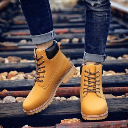 Men Winter Orthopedic Shoes Warm Army Ankle Boots