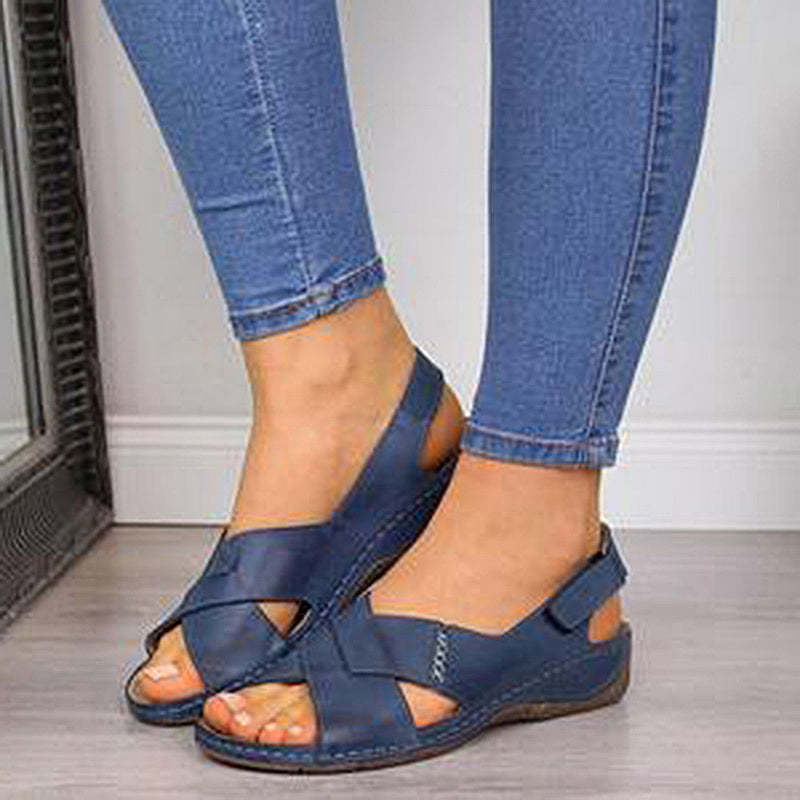 Navy Blue Elegant Comfort Sandal