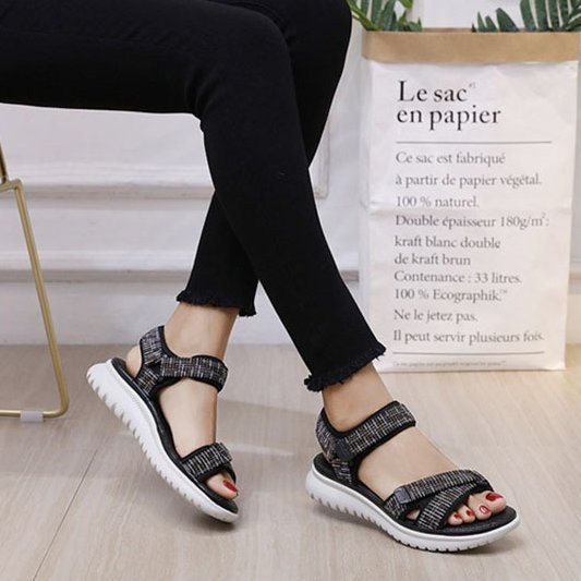 Trendy Sports Sandals Women Open Toe Hook&loop Orthopedic Sandals