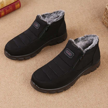 Orthopedic Snow Boots For Men Velvet Warm Ankle Shoes