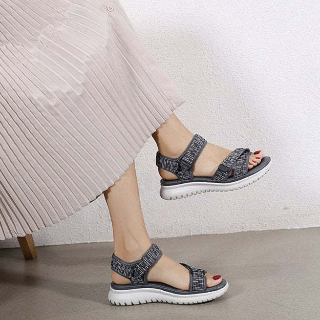 Trendy Sports Sandals Women Open Toe Hook&loop Orthopedic Sandals