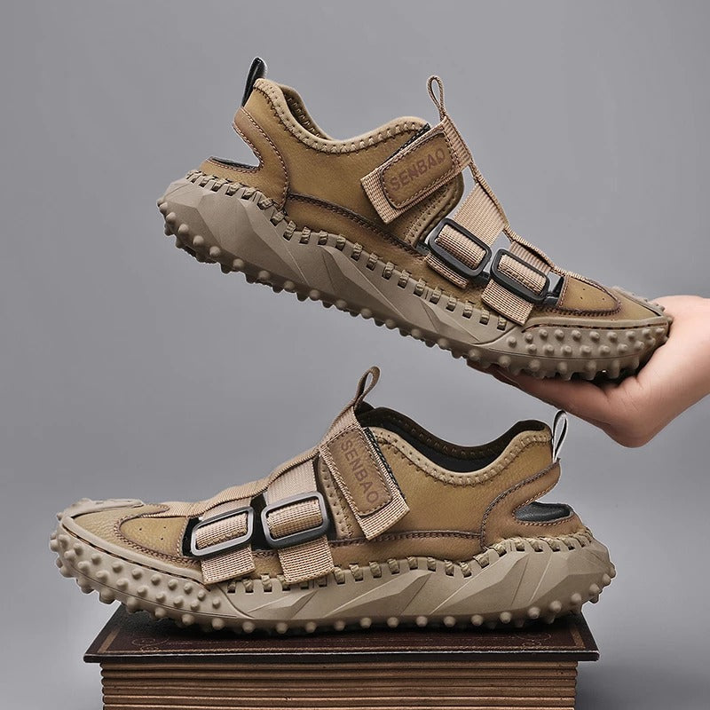 Men Orthopedic Sandals Open Back Anti-collision Round Toe Trendy 2023
