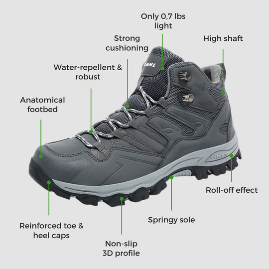 Lightweight Orthopaedic Outdoor & Hiking Boots With Cushioning Sole