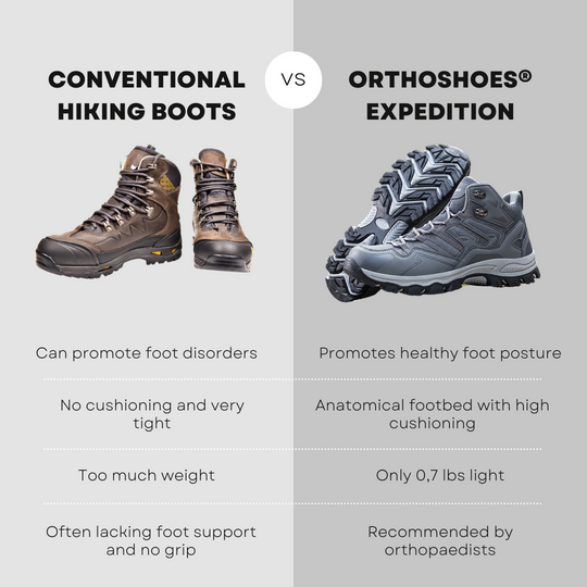 Lightweight Orthopaedic Outdoor & Hiking Boots With Cushioning Sole