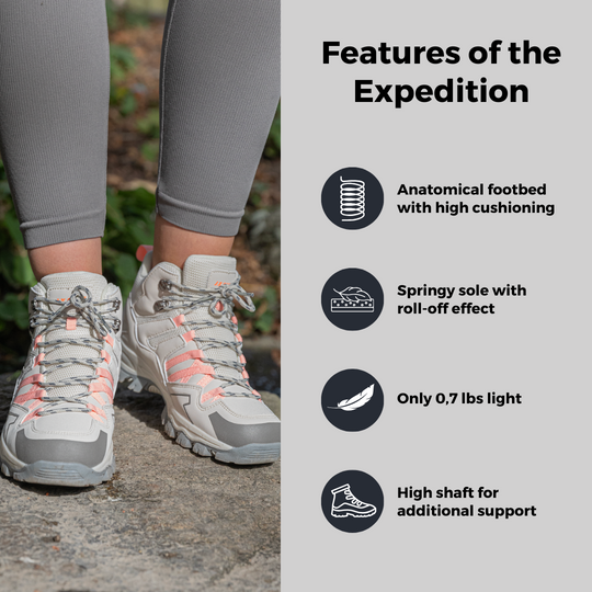 Lightweight Orthopaedic Outdoor & Hiking Boots With Cushioning Sole