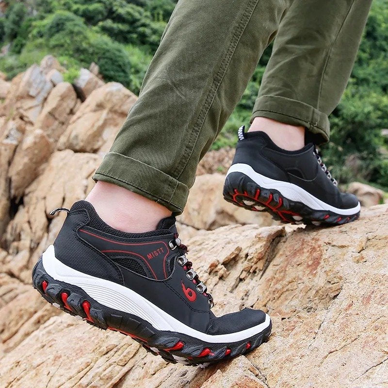 Men Orthopedic Shoes Anti-collision Anti-slip Rubber Hiking Sneakers