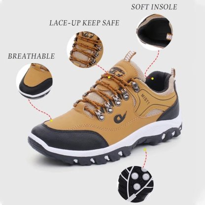 Men Orthopedic Shoes Anti-collision Anti-slip Rubber Hiking Sneakers