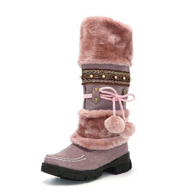 Mid-Calf Thick Fur Boots