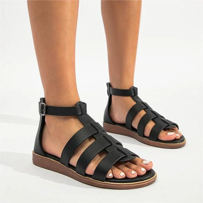 New Simple Casual Open Toe Flat Roman Sandals