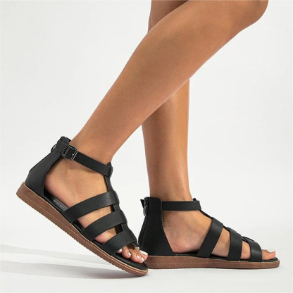 New Simple Casual Open Toe Flat Roman Sandals