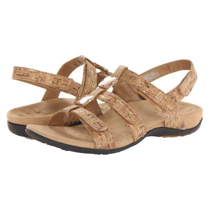 Women Orthopedic Sandals Comfy Flat Velcro Round Toe Sandals Leisure Summer