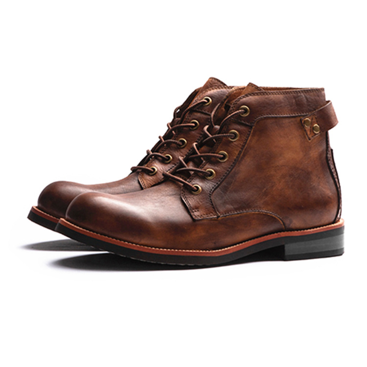 Men's High Top Leather Martin Boots