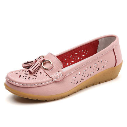 Introducing Summer Hollow Out New Leather Shoes: The Perfect Blend of Style and Comfort