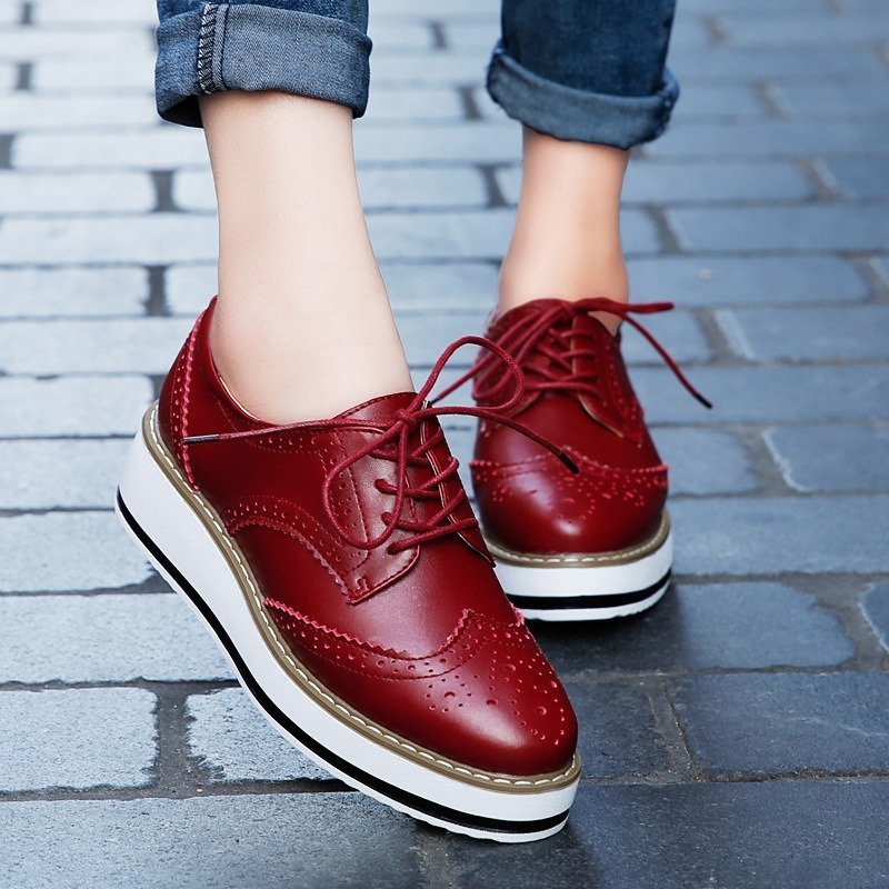 Walking Shoes For Women Comfy Interior Versatile Casual Oxford Shoes Modern