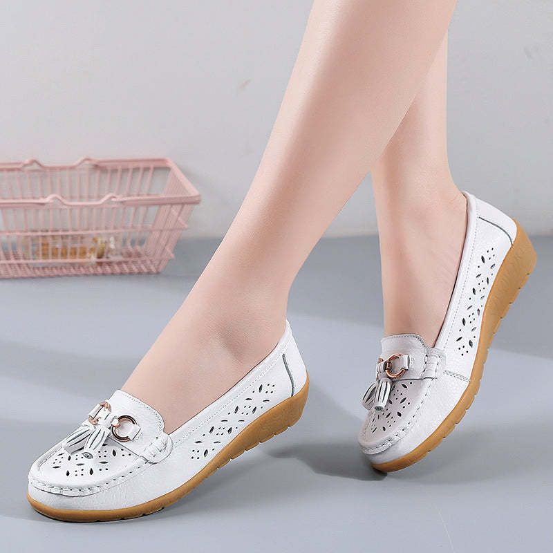 Introducing Summer Hollow Out New Leather Shoes: The Perfect Blend of Style and Comfort