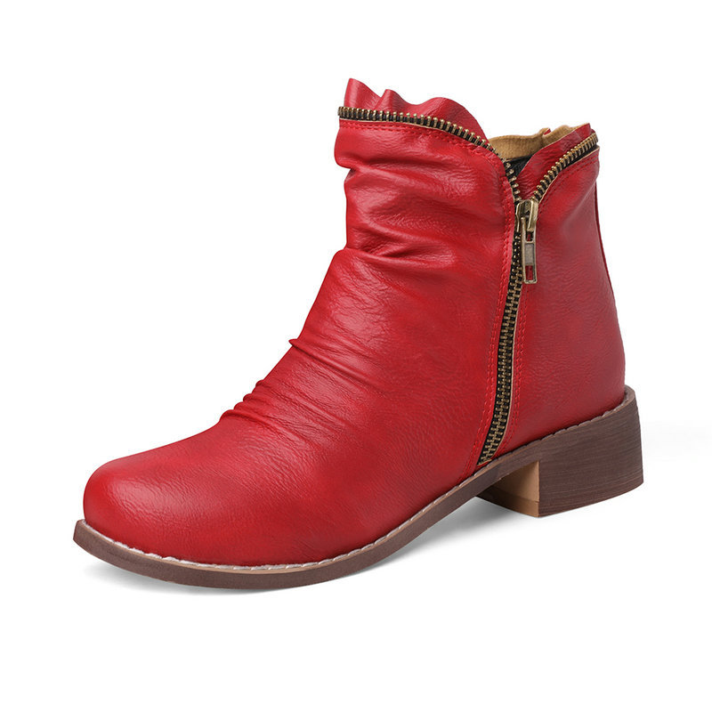 Cozy Colorful Ankle Winter Boots