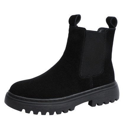 Women Orthopedic Ankle Boots Chunky Sole