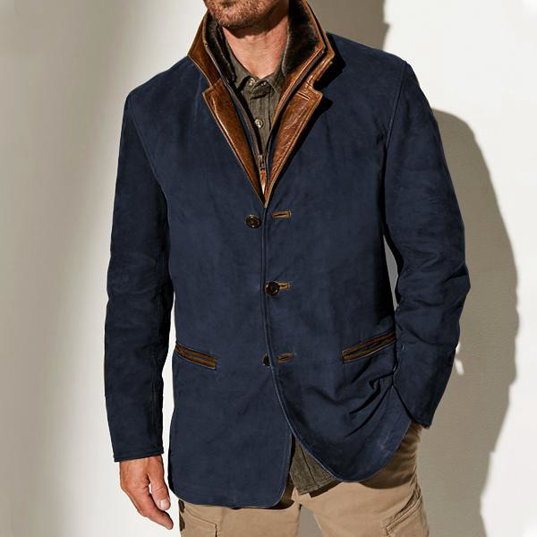 Men's Autumn Vintage Buckskin Jacket