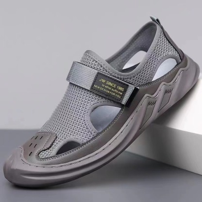 Men Nonslip Hook&loop Orthopedic Sandals Anti-collision Summer