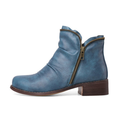 Cozy Colorful Ankle Winter Boots