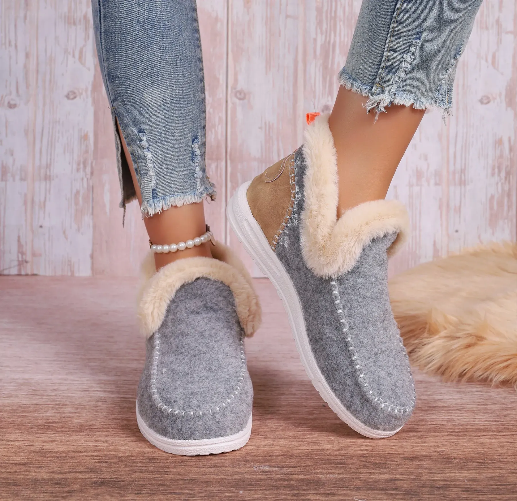 2025 Hot Sale Geekhubis Seniors' Denny Wool Winter Boots