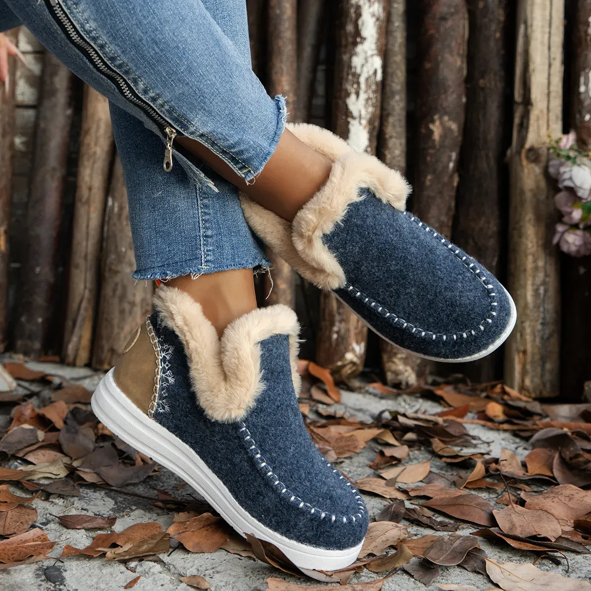 2025 Hot Sale Geekhubis Seniors' Denny Wool Winter Boots