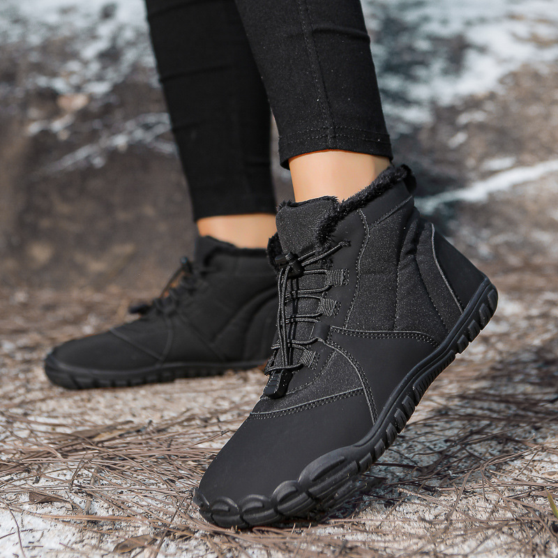 Hike Winter Footwear Barefoot Womens, Waterproof Hiking Barefoot Winter Boots, Wide Toe Box Walking Barefoot Shoes Men