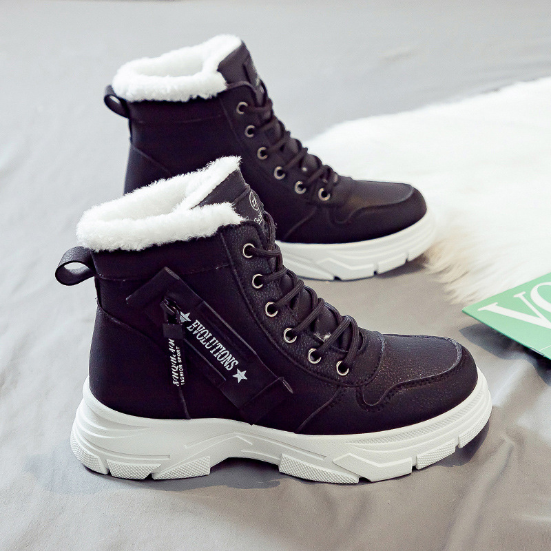 Winter Boots Women Fleece Lined
