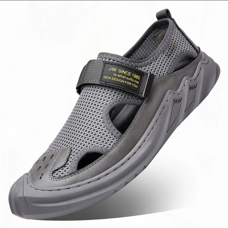 Men Nonslip Hook&loop Orthopedic Sandals Anti-collision Summer