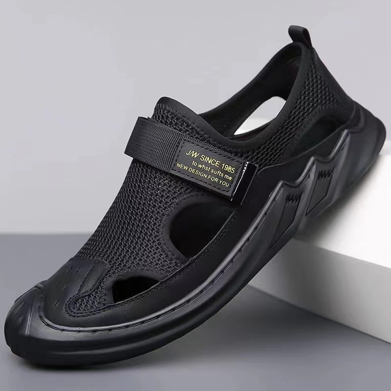 Men Nonslip Hook&loop Orthopedic Sandals Anti-collision Summer