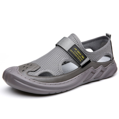 Men Nonslip Hook&loop Orthopedic Sandals Anti-collision Summer