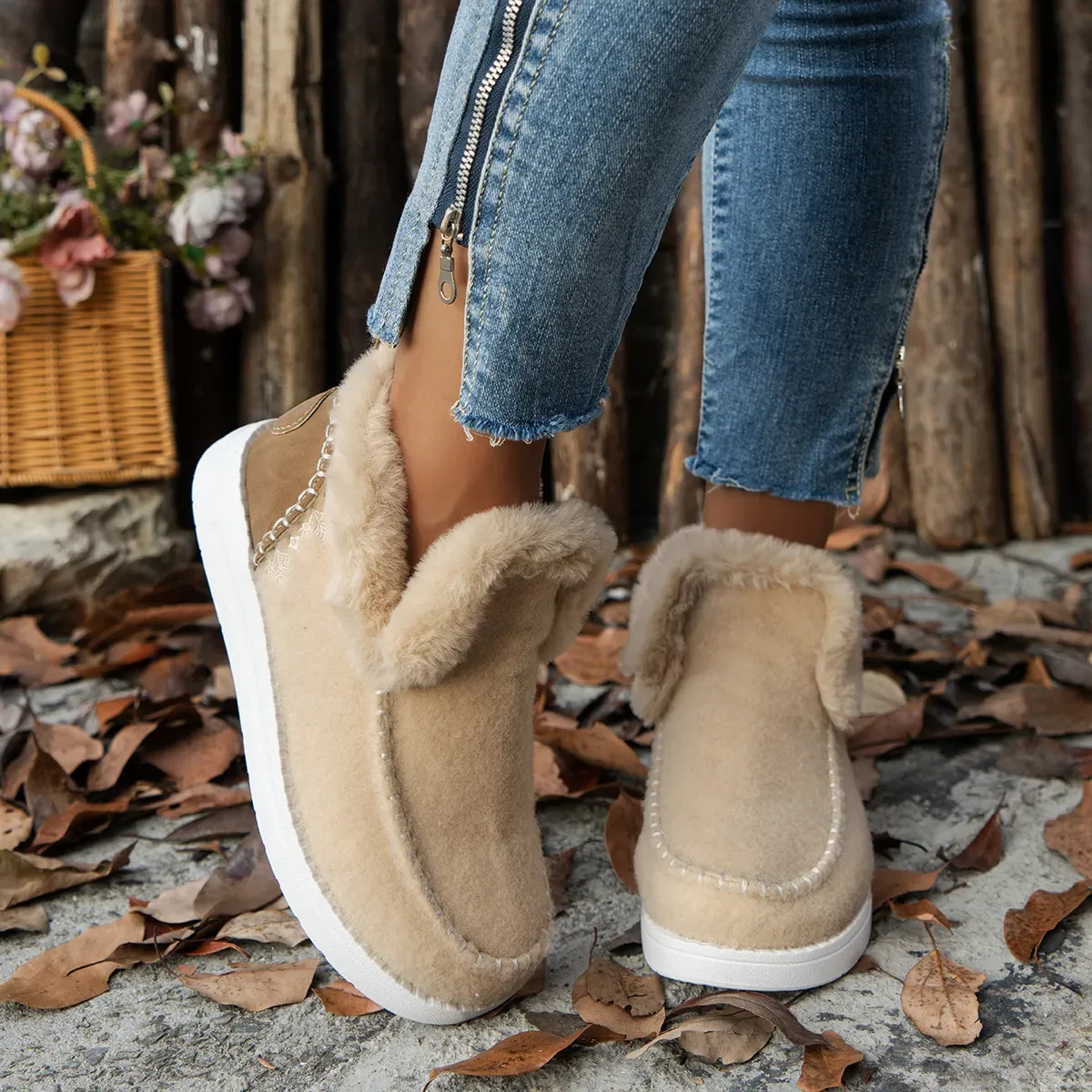 2025 Hot Sale Geekhubis Seniors' Denny Wool Winter Boots