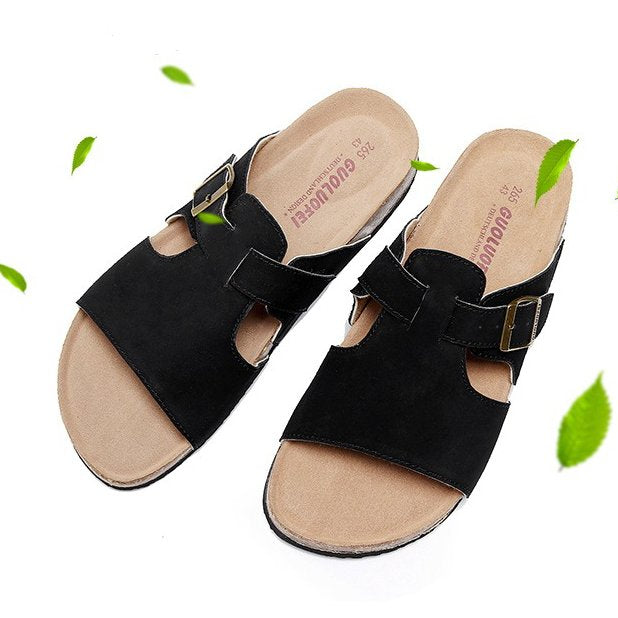 Orthopedic Sandals For Men Premium Suede Leisure Summer Slides